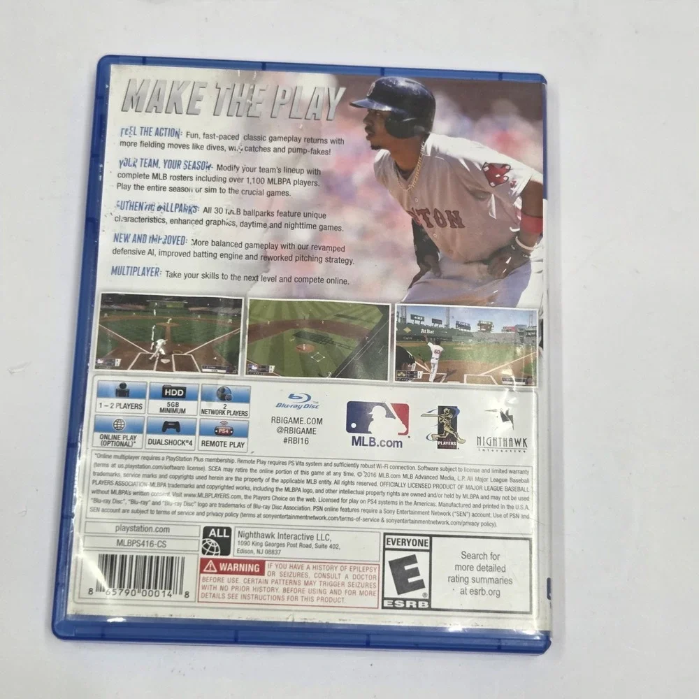 R.B.I. Baseball 16 (Sony PlayStation 4, 2016)